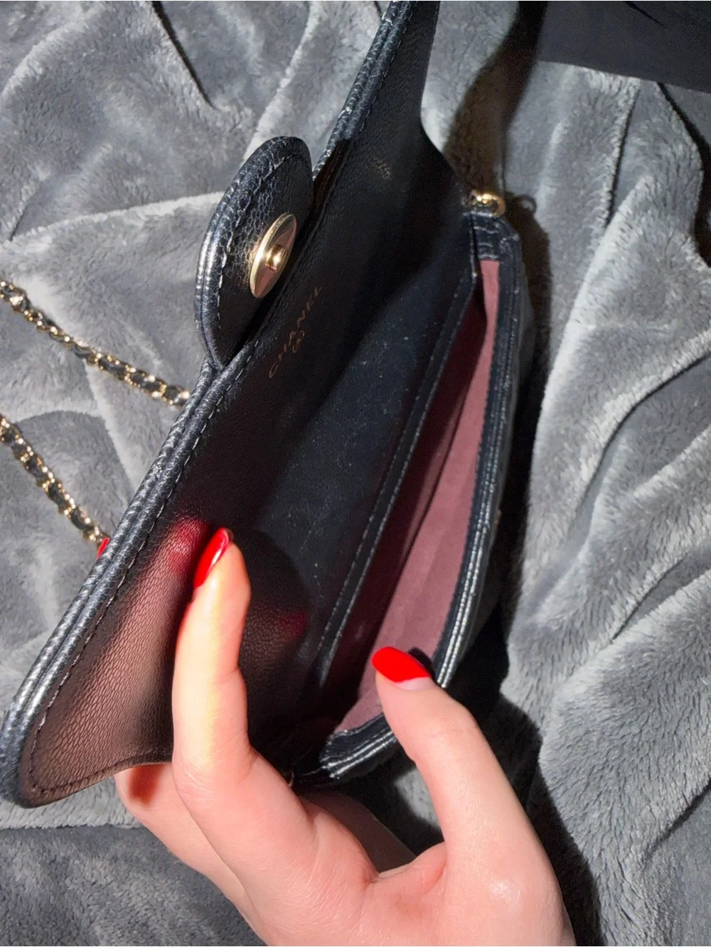 Chanel Classic Flap Phone Holder on Chain
